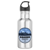 Bighorn Mountains Wyoming Montana Camping Edelstahlflasche (Vorderseite)