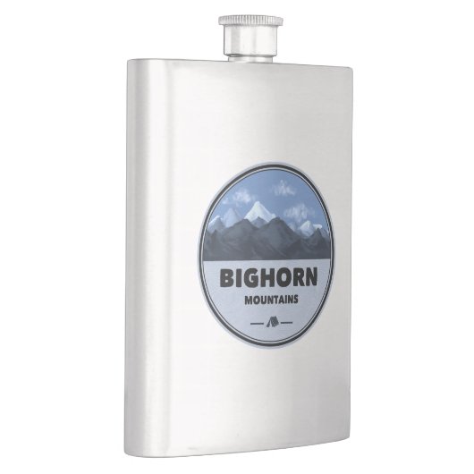 Bighorn Mountains Wyoming Montana Camping Flachmann (Rechts)