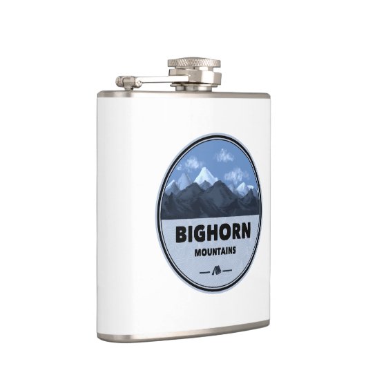 Bighorn Mountains Wyoming Montana Camping Flachmann (Rechts)