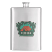 Bighorn National Forest Camping Flachmann (Vorderseite)