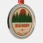 Bighorn National Forest Ornament Aus Metall (Rechts)