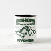 Bighorn National Forest Wyoming Zweifarbige Tasse (Mittel)