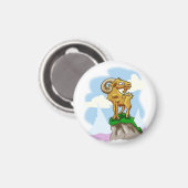 Bighorn Ram Magnet (Vorderseite/Rückseite)