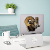 Bighorn Ram Mountain Sheep Wildlife Nature Aufkleber (Laptop auf Schreibtisch)