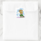 Bighorn Ram Quadratischer Aufkleber (Tasche)