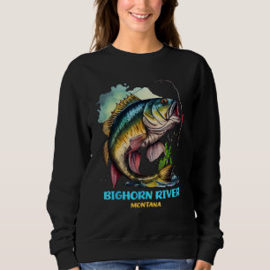 Bighorn River Montana MT Fliegenfischen Ausflug An Sweatshirt