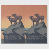 Bighorn Sheep American West Wildlife Geschenkpapier (Flach)