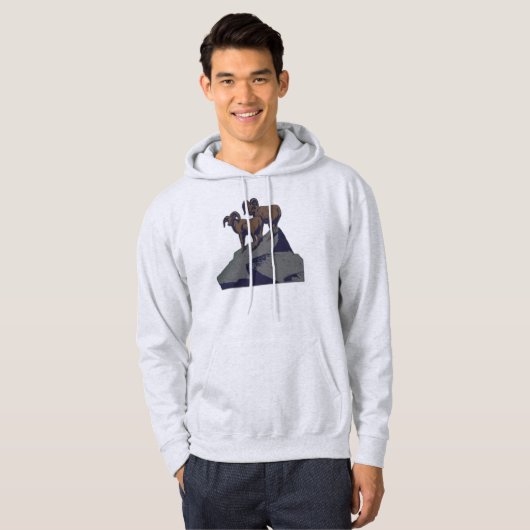Bighorn Sheep American West Wildlife Hoodie (Vorne ganz)