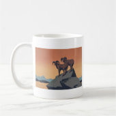 Bighorn Sheep American West Wildlife Kaffeetasse (Links)