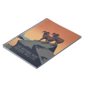 Bighorn Sheep American West Wildlife Notizblock (Linke Seite)