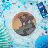 Bighorn Sheep American West Wildlife Pappteller (Party)