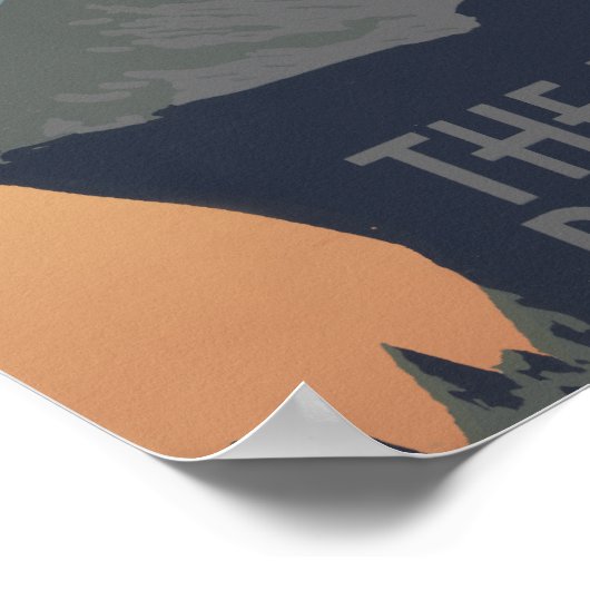 Bighorn Sheep American West Wildlife Poster (Ecke)