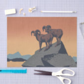 Bighorn Sheep American West Wildlife Seidenpapier (Handwerk)