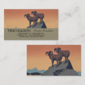 Bighorn Sheep American West Wildlife Visitenkarte (Vorne/Hinten)