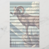 Bighorn Sheep auf einem Felsvorsprung Briefpapier (Vorderseite)