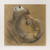 Bighorn Sheep Chalk Zeichnend Puzzle (Horizontal)