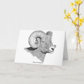 Bighorn Sheep Karte (Gelbe Blume)