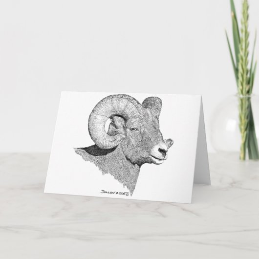 Bighorn Sheep Karte (Vorderseite)