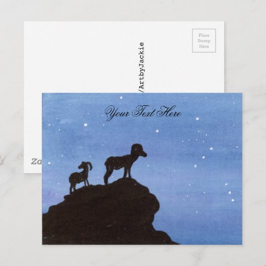 Bighorn Sheep Postkarte (Vorne/Hinten)