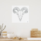 Bighorn Sheep Print (groß) Poster (Küche)