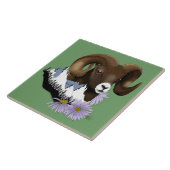 Bighorn Sheep Ram Green Mountains Fliese (Seite)