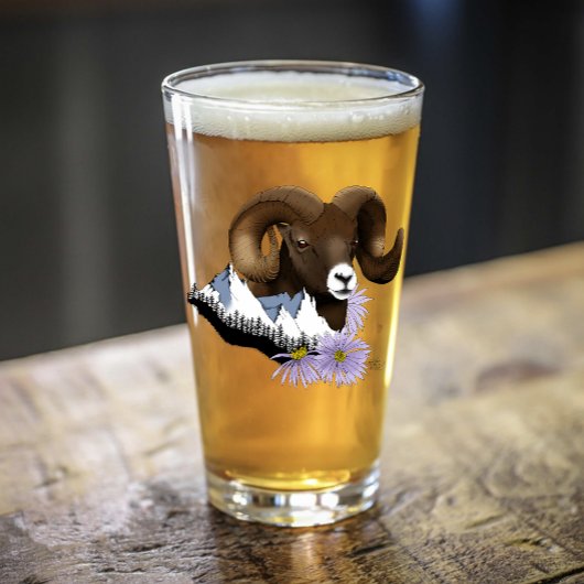 Bighorn Sheep Ram Green Mountains Glas
