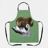 Bighorn Sheep Ram Green Mountains Schürze (Vorderseite)