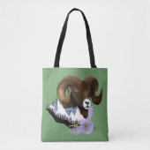 Bighorn Sheep Ram Green Mountains Tasche (Vorderseite)