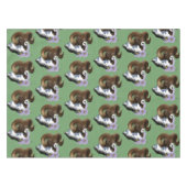 Bighorn Sheep Ram Green Mountains Tischdecke (Vorderseite (Horizontal))