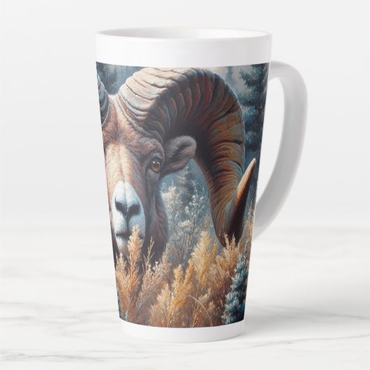 Bighorn Sheep Ram Milchtasse (Rechte Ecke)
