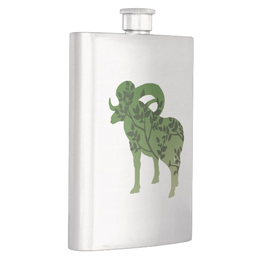 Bighorn Sheep Tree Flachmann (Rechts)