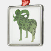 Bighorn Sheep Tree Ornament Aus Metall (Links)