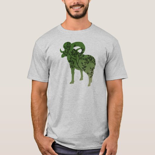 Bighorn Sheep Tree T-Shirt (Vorderseite)