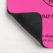 Bight Pink Modernes Benutzerdefiniertes Firmenlogo Mousepad (Ecke)