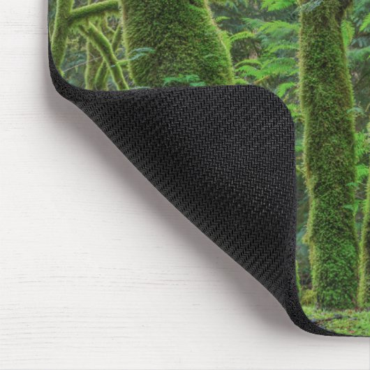 Bigleaf Maple Trees & Ferns | Washingtoner Staat Mousepad (Ecke)