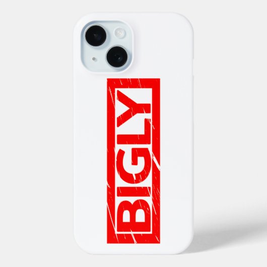 Bigly Briefmarke Case-Mate iPhone Hülle (Rückseite)