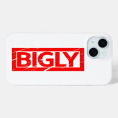 Bigly Briefmarke Case-Mate iPhone Hülle (Rückseite (Horizontal))
