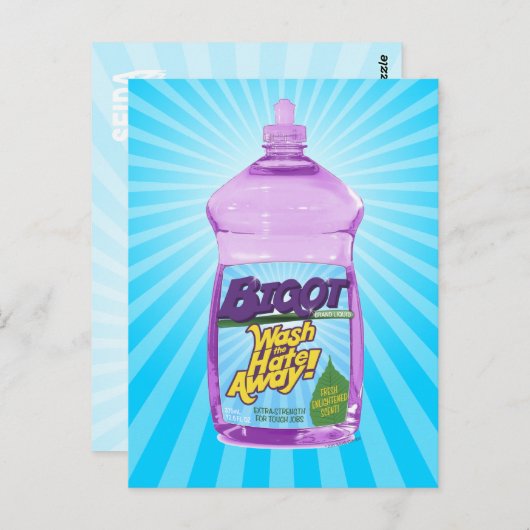BIGOT Wasche das Hass weg! [Postkarte] Postkarte (Vorne/Hinten)