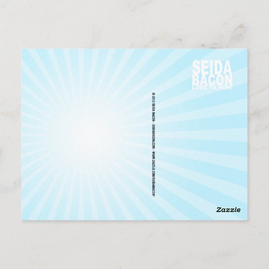 BIGOT Wasche das Hass weg! [Postkarte] Postkarte (Rückseite)