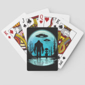 Bigrfoot Alien UFO Spielkarten (Rückseite)
