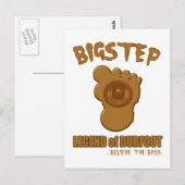 Bigstep Legend Dubfoot FUNNY BIGFOOT DUBSTEP Postkarte (Vorne/Hinten)