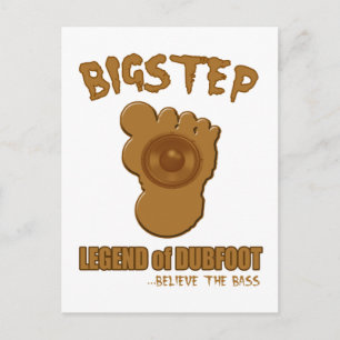 Bigstep Legend Dubfoot FUNNY BIGFOOT DUBSTEP Postkarte
