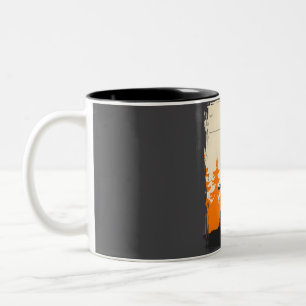 Bigtfoot Sasquatch Cryptid Poster Zweifarbige Tasse