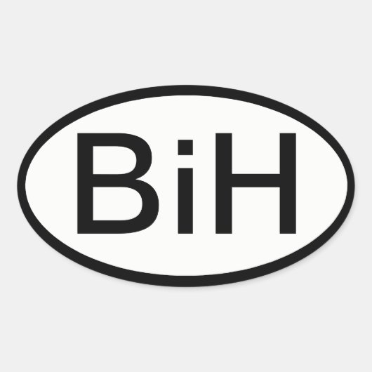 BiH (Bosnien und Herzegowina) Aufkleber (Vorderseite)