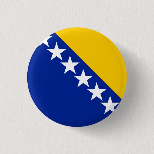 BiH Flag Coaster Button (Vorderseite)
