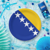 BiH Flag Coaster Pappteller (Party)