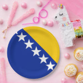 BiH Flag Coaster Pappteller (Party)