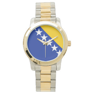 BiH-Flaggenuntersetzer Armbanduhr