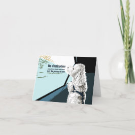 Bijon Hund mit Haiku-Karte Dankeskarte