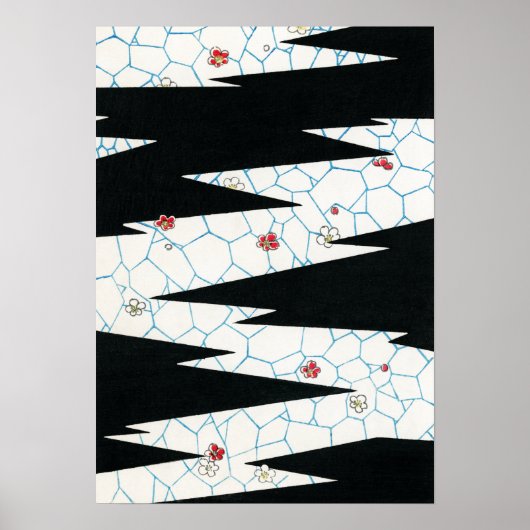 Bijutsu Sekai Blume auf einem Fußweg Poster (Vorne)